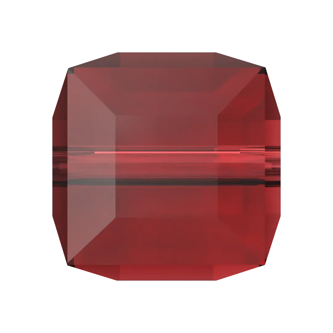 Serinity Crystal Beads Cube (5601) Siam - Bluestreak Crystals