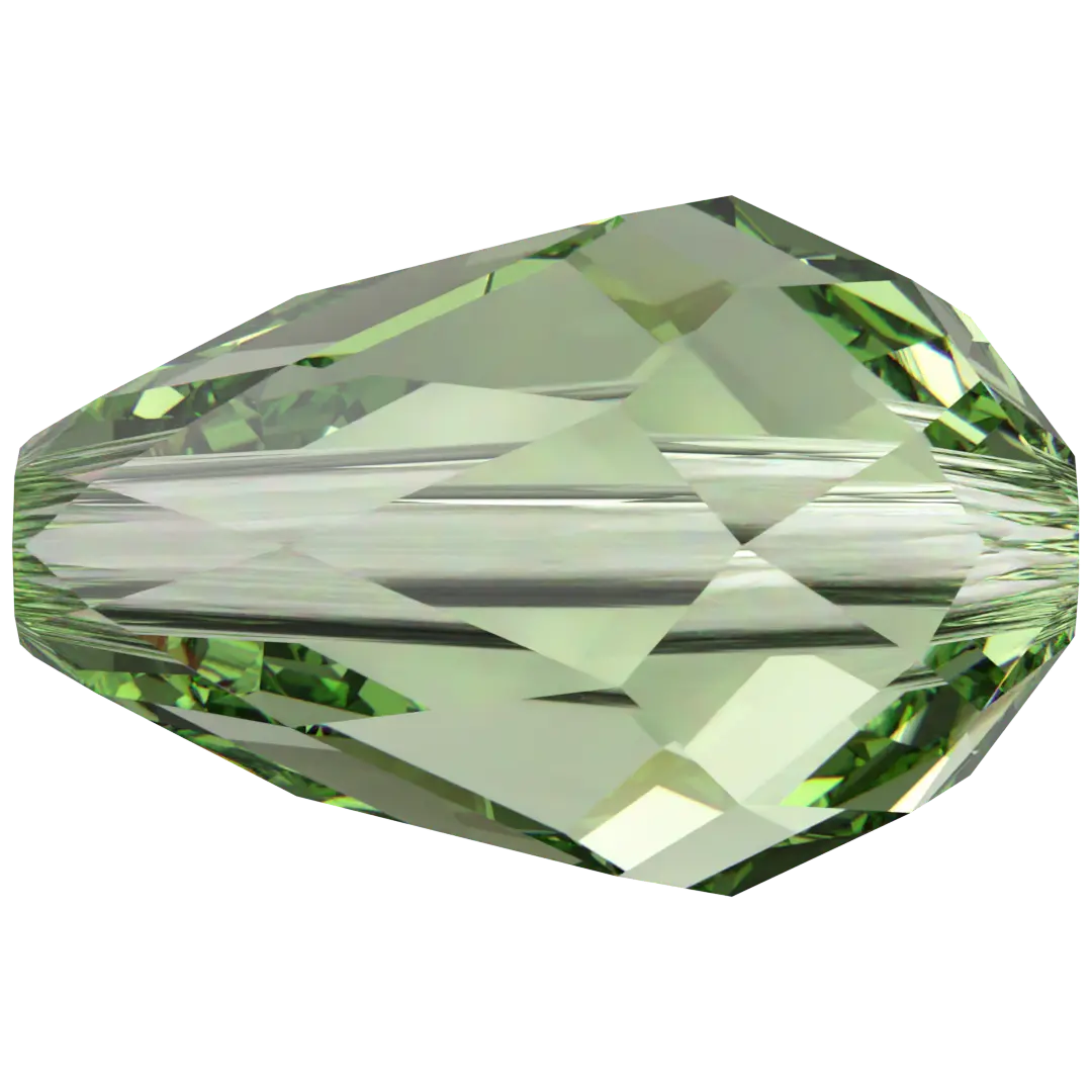 Serinity Crystal Beads Drop (5500) Dark Peridot - Bluestreak Crystals