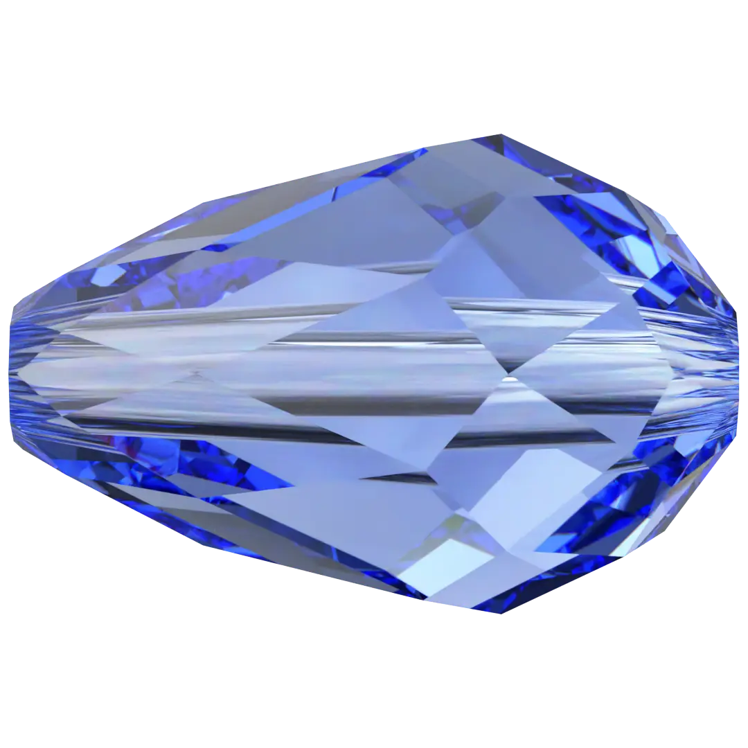 Serinity Crystal Beads Drop (5500) Sapphire - Bluestreak Crystals