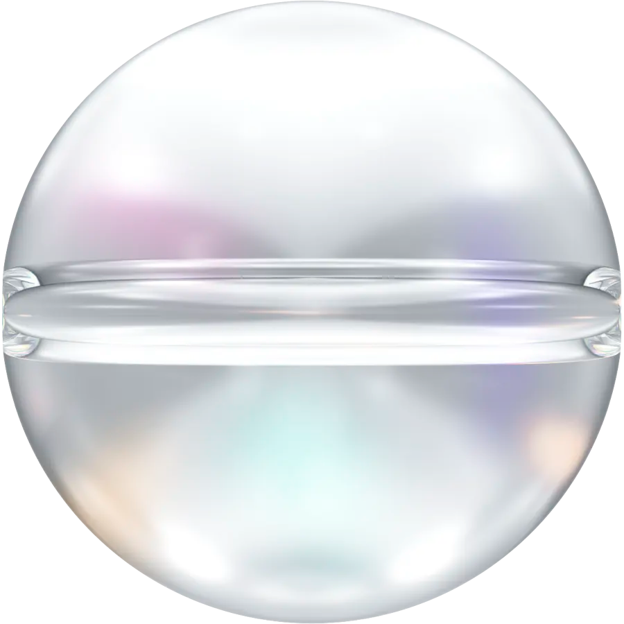 Serinity Crystal Beads Globe (5028/4) Crystal AB - Bluestreak Crystals