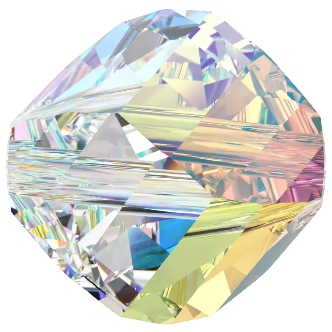 Serinity Crystal Beads Helix (5020) Crystal AB - Bluestreak Crystals