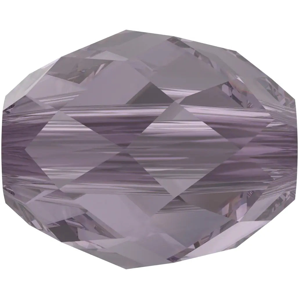 Serinity Crystal Beads Olive Briolette (5044) Amethyst - Bluestreak Crystals