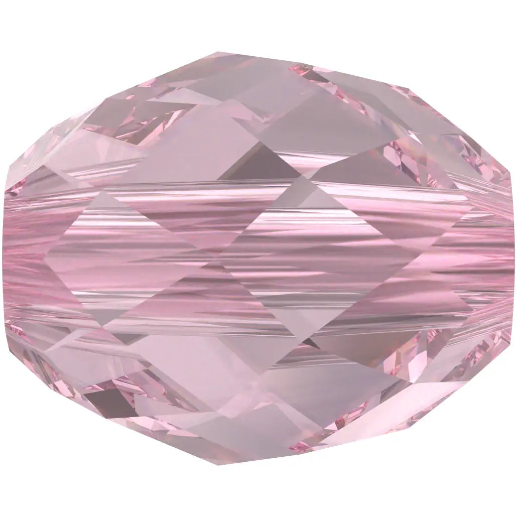 Serinity Crystal Beads Olive Briolette (5044) Light Rose - Bluestreak Crystals