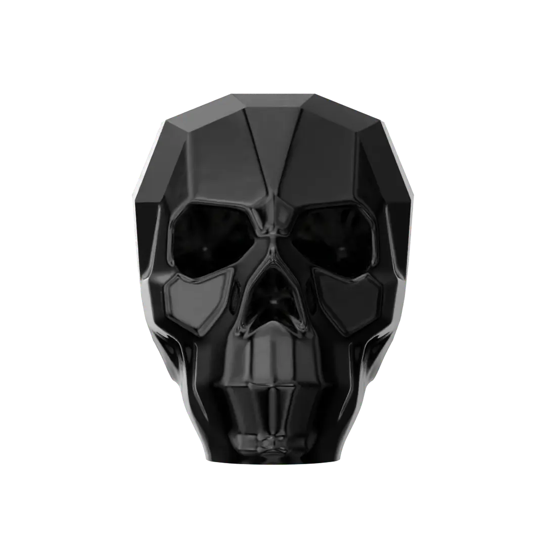 Swarovski Crystal Beads Skull (5750) Jet - Bluestreak Crystals