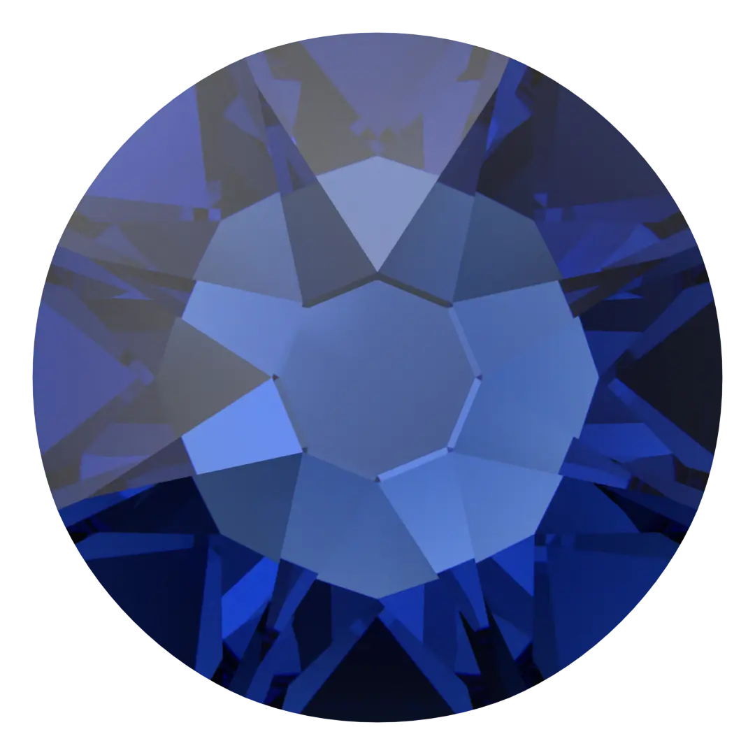 Serinity Flat Back Crystals Non Hotfix (2000, 2058 & 2088) Dark Sapphire - Bluestreak Crystals