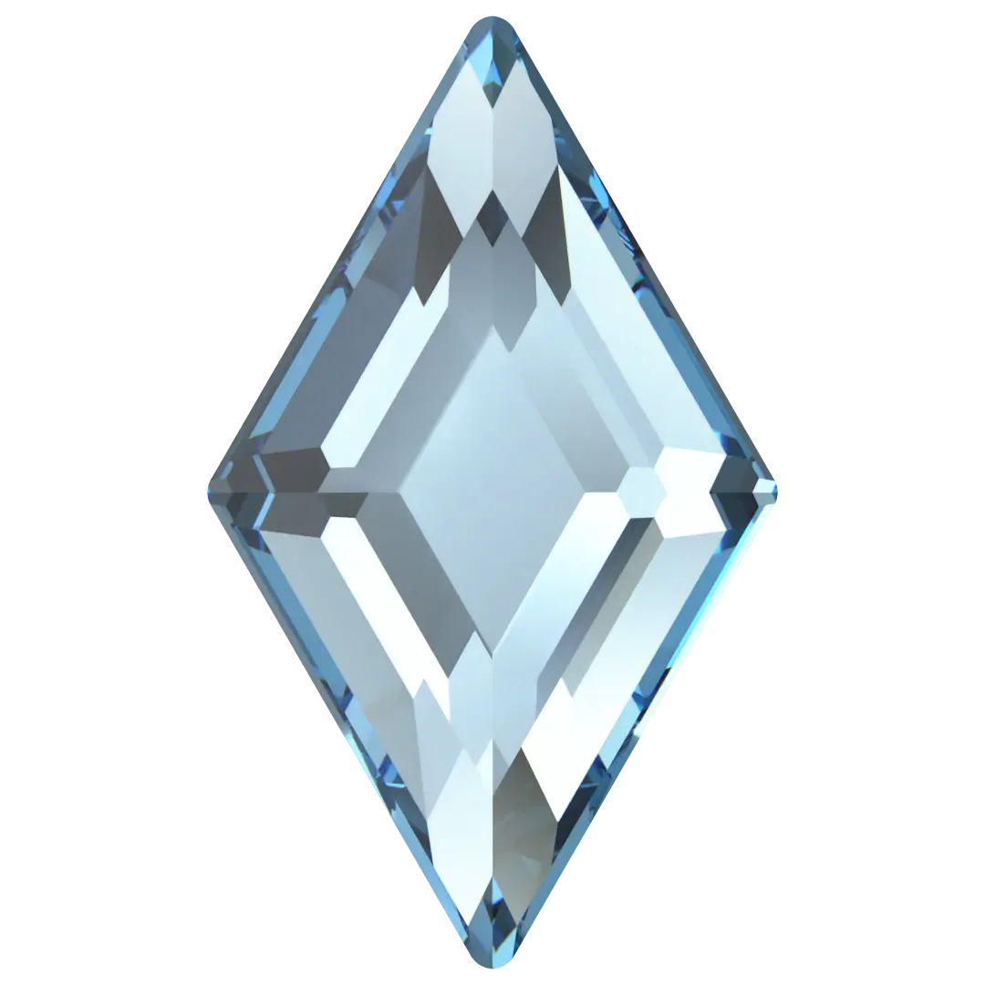 Serinity Flat Back Crystals Non Hotfix Diamond (2773) Aquamarine - Bluestreak Crystals