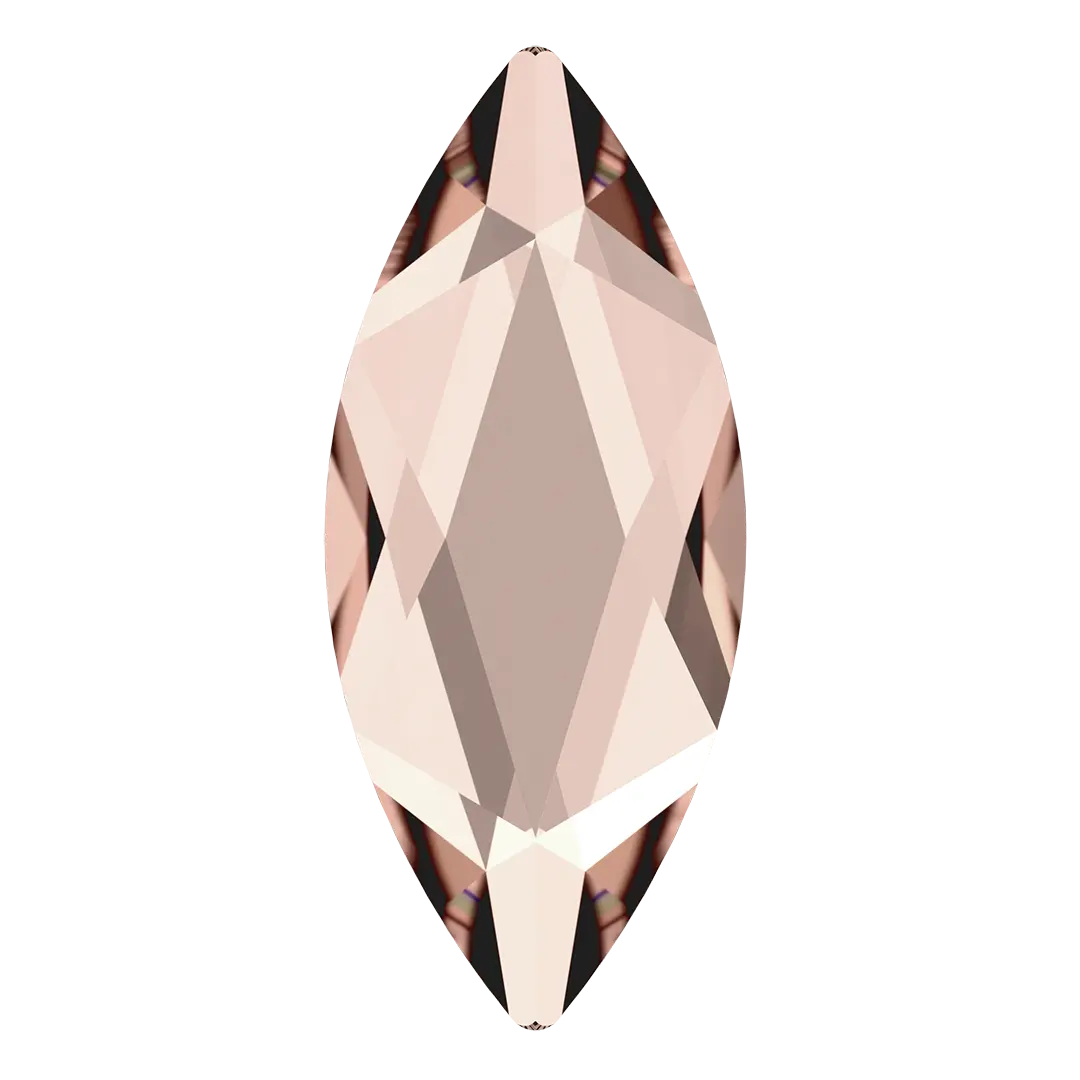 Swarovski Flat Back Crystals Non Hotfix Marquise (2201) Vintage Rose - Bluestreak Crystals