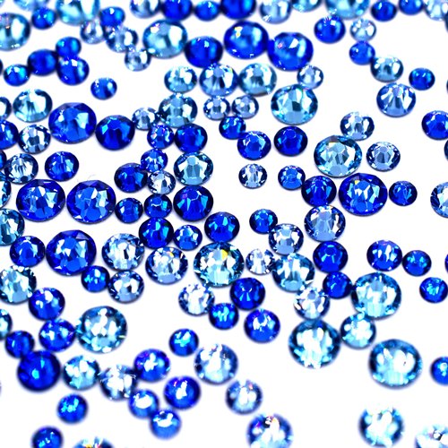Serinity Flat Back Crystals Non Hotfix Mix Neptune Blue - Bluestreak Crystals