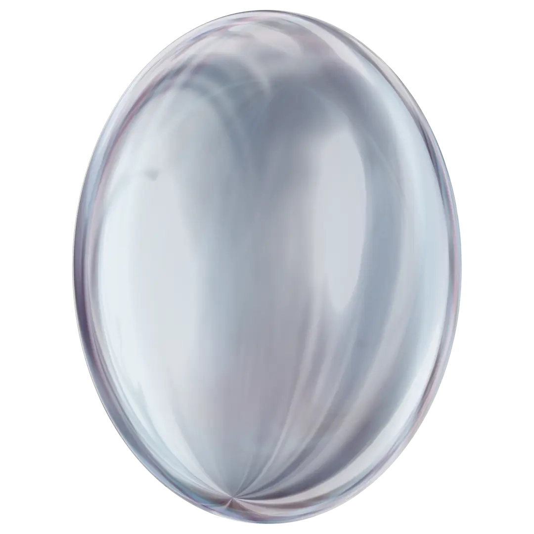 Serinity Flat Back Crystals Non Hotfix Oval Cabochon (2196/4) Crystal Ocean Delite UNFOILED - Bluestreak Crystals