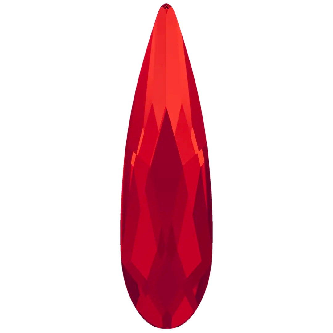 Swarovski Flat Back Crystals Non Hotfix Raindrop (2304) Light Siam - Bluestreak Crystals