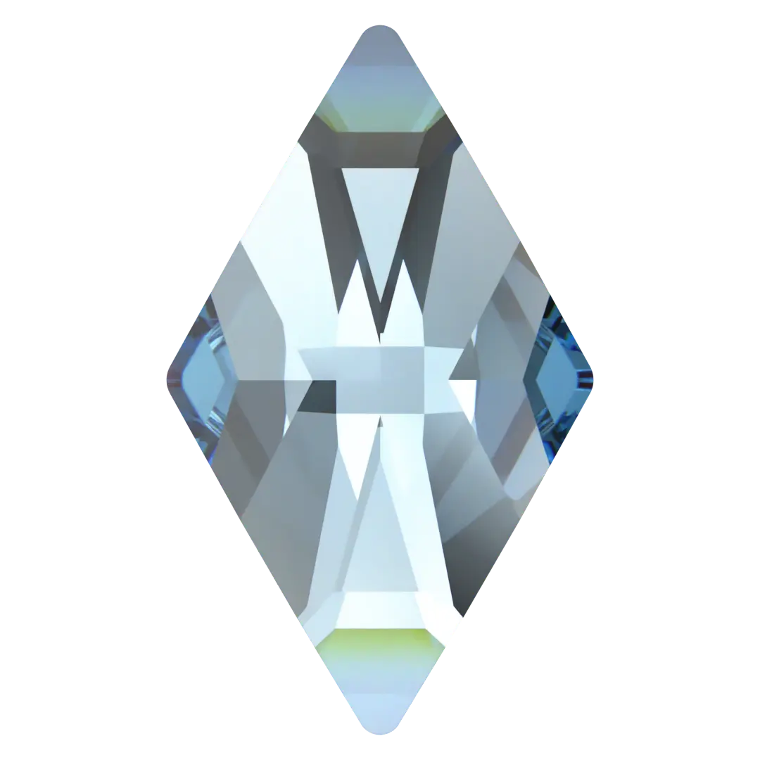 Serinity Flat Back Crystals Non Hotfix Rhombus (2709) Aquamarine - Bluestreak Crystals