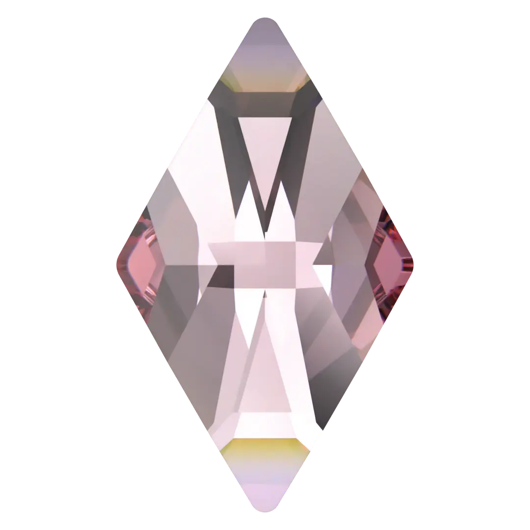 Serinity Flat Back Crystals Non Hotfix Rhombus (2709) Light Rose - Bluestreak Crystals