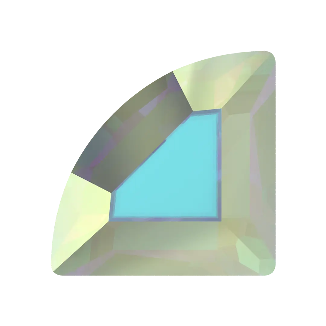 Swarovski Flat Back Crystals Non Hotfix Connector (2715) Crystal AB - Bluestreak Crystals