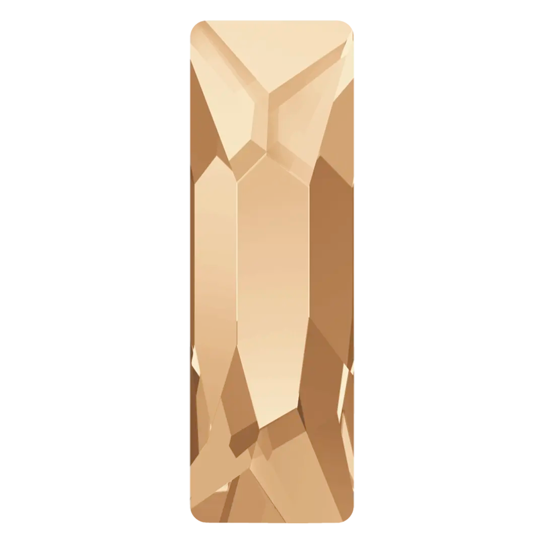 Serinity Hotfix Flat Back Crystals Cosmic Baguette (2555) Crystal Golden Shadow - Bluestreak Crystals