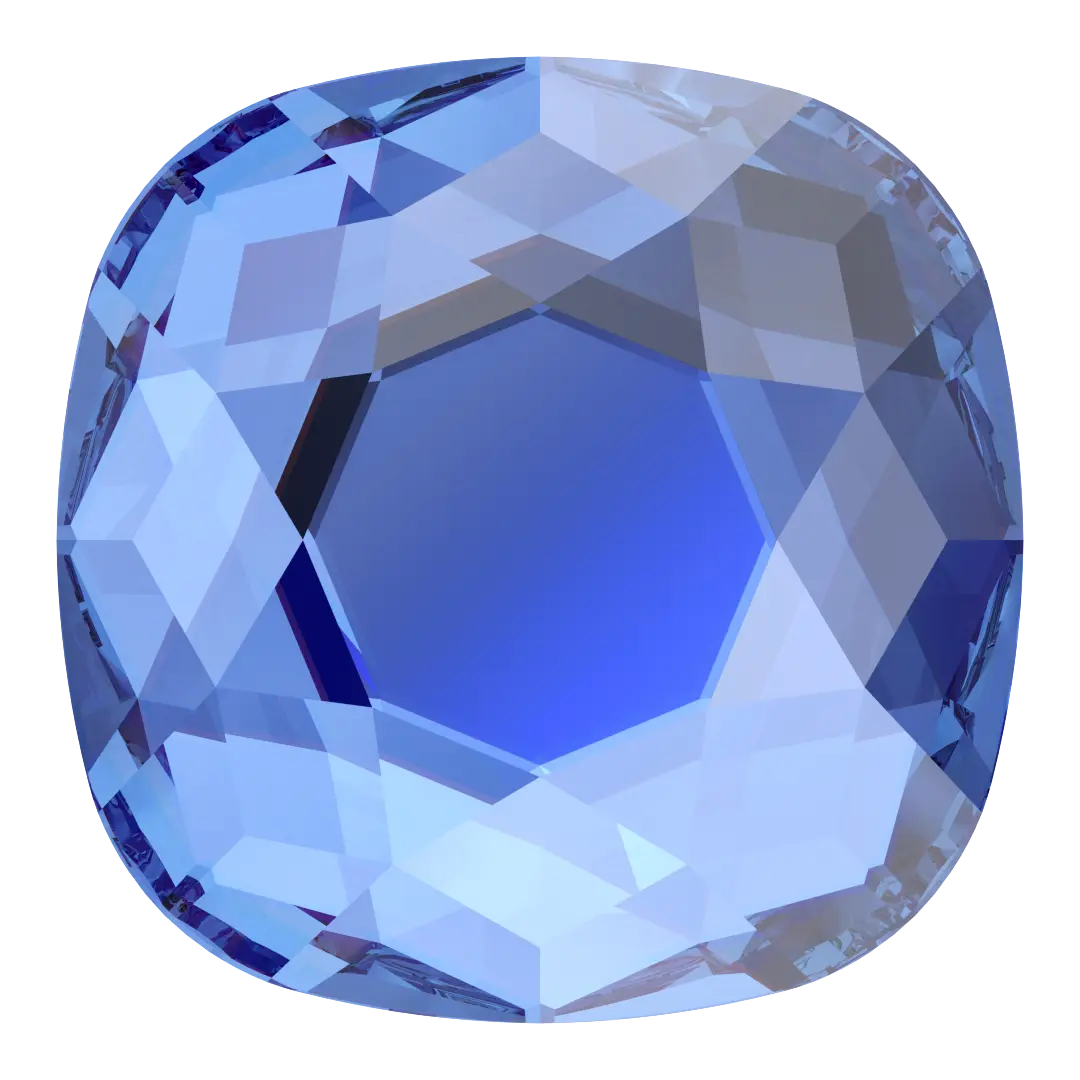 Serinity Hotfix Flat Back Crystals Cushion (2471) Sapphire - Bluestreak Crystals