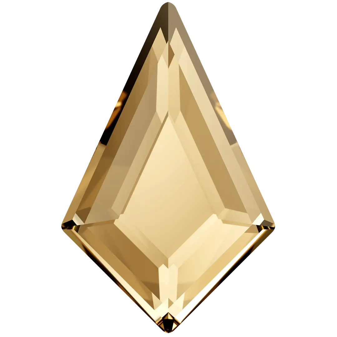 Serinity Flat Back Crystals Non Hotfix Kite (2771) Crystal Golden Shadow - Bluestreak Crystals