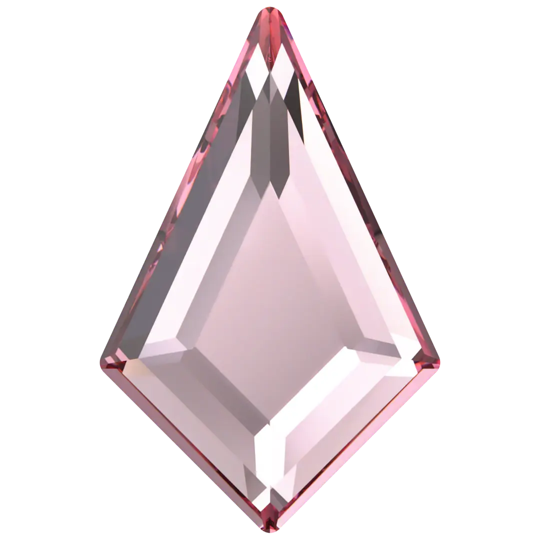 Serinity Flat Back Crystals Non Hotfix Kite (2771) Light Rose - Bluestreak Crystals