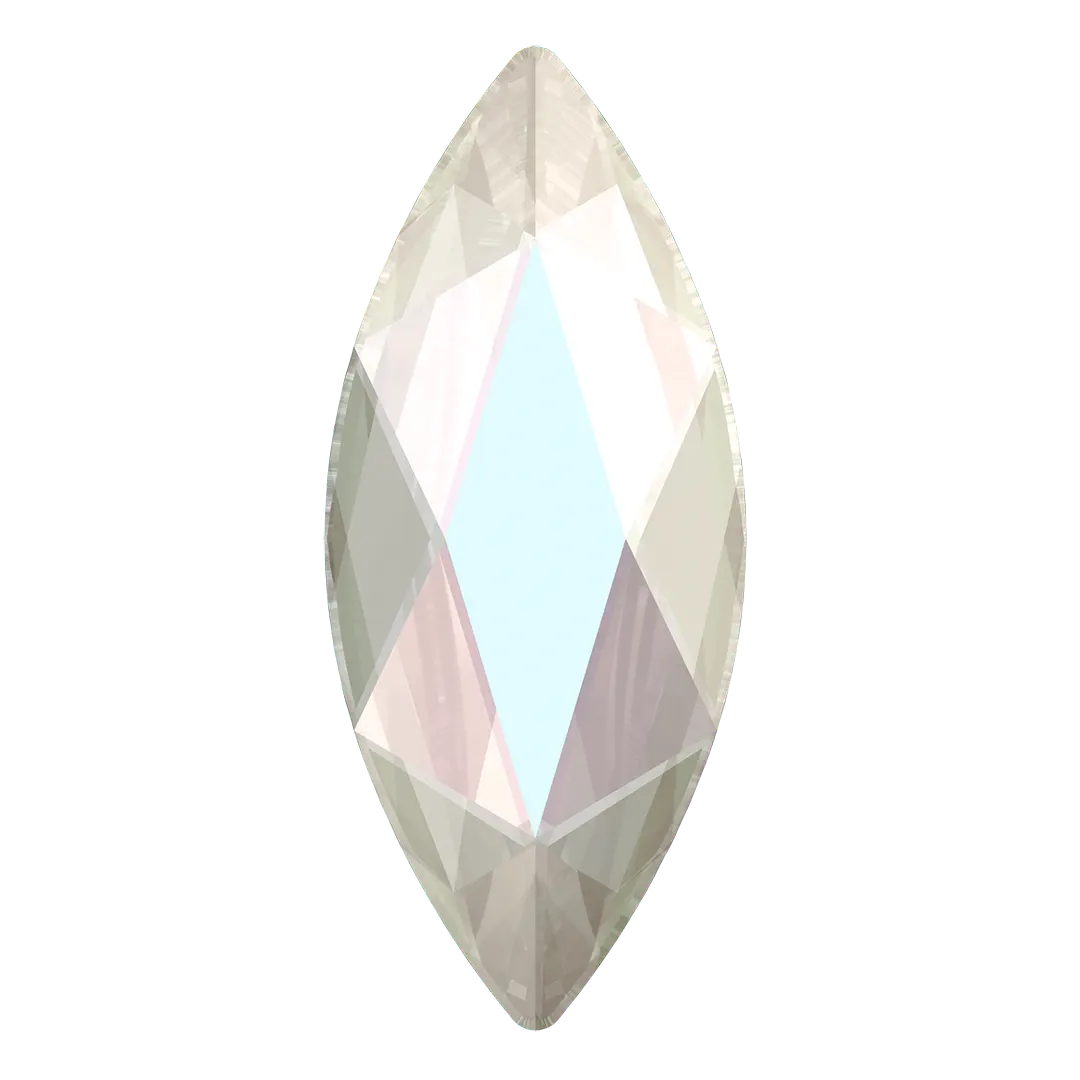 Swarovski Flat Back Crystals Non Hotfix Marquise (2201) Crystal AB - Bluestreak Crystals