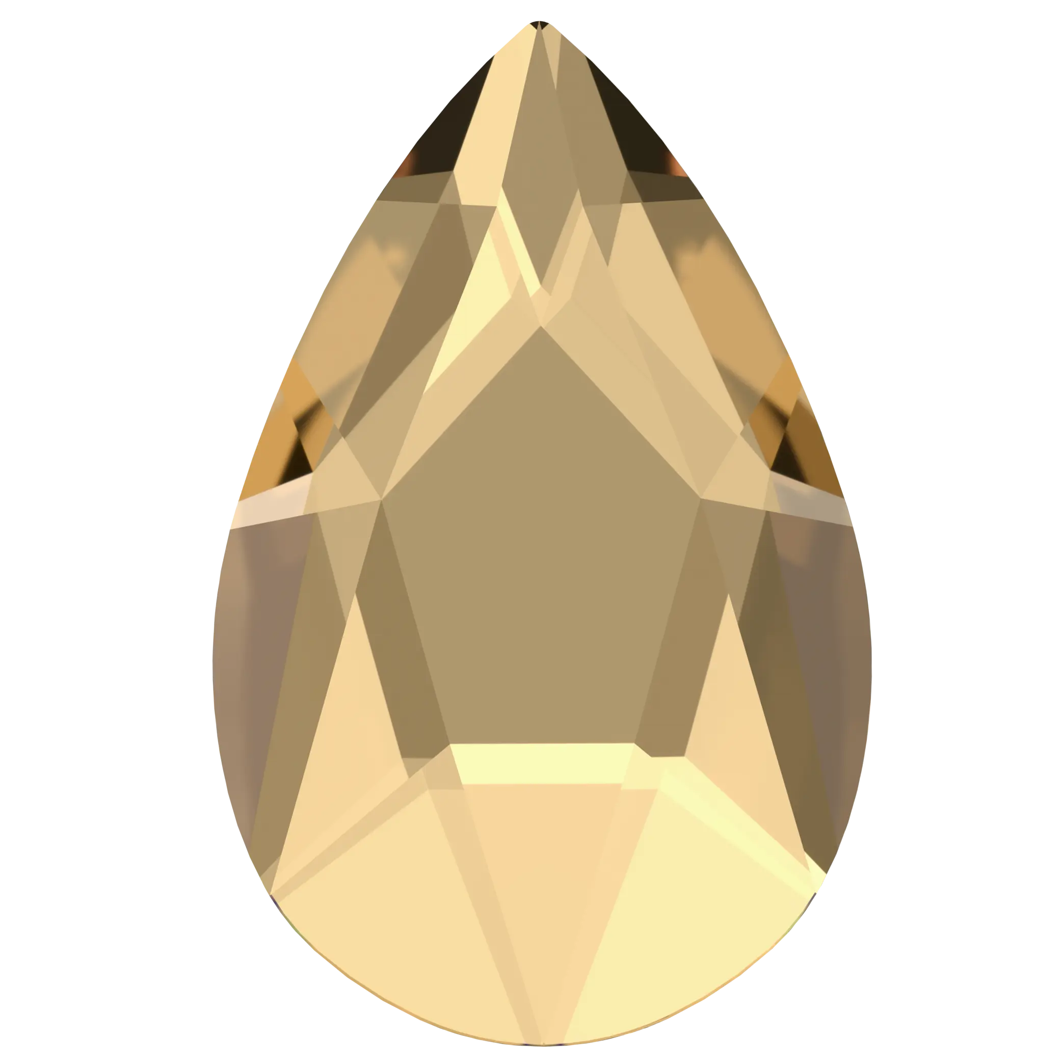 Serinity Flat Back Crystals Non Hotfix Pear (2303) Crystal Golden Shadow - Bluestreak Crystals