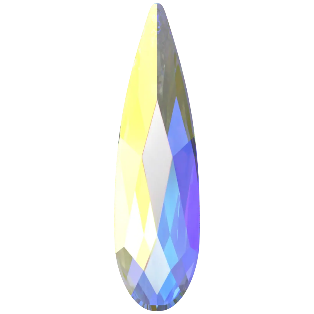 Serinity Flat Back Crystals Non Hotfix Raindrop (2304) Crystal AB - Bluestreak Crystals