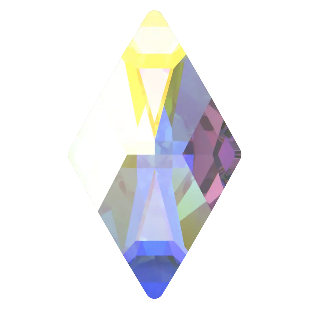 Serinity Flat Back Crystals Non Hotfix Rhombus (2709) Crystal AB - Bluestreak Crystals