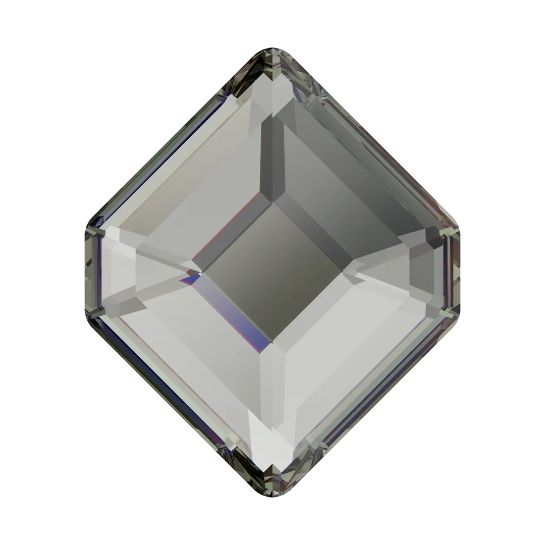 Serinity Hotfix Flat Back Crystals Small Hexagon (2777) Black Diamond - Bluestreak Crystals