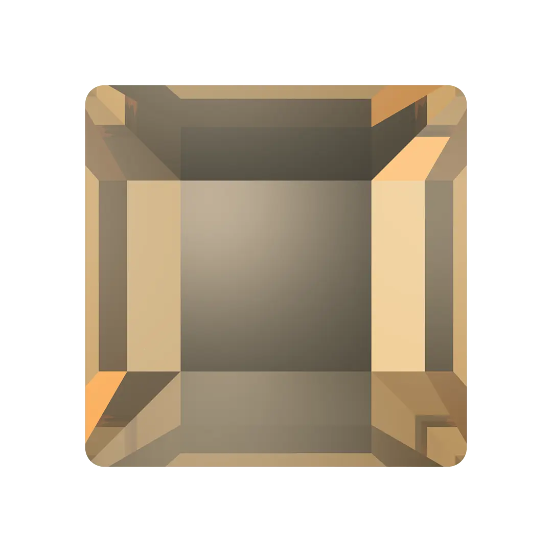 Serinity Flat Back Crystals Non Hotfix Square (2400) Crystal Golden Shadow - Bluestreak Crystals