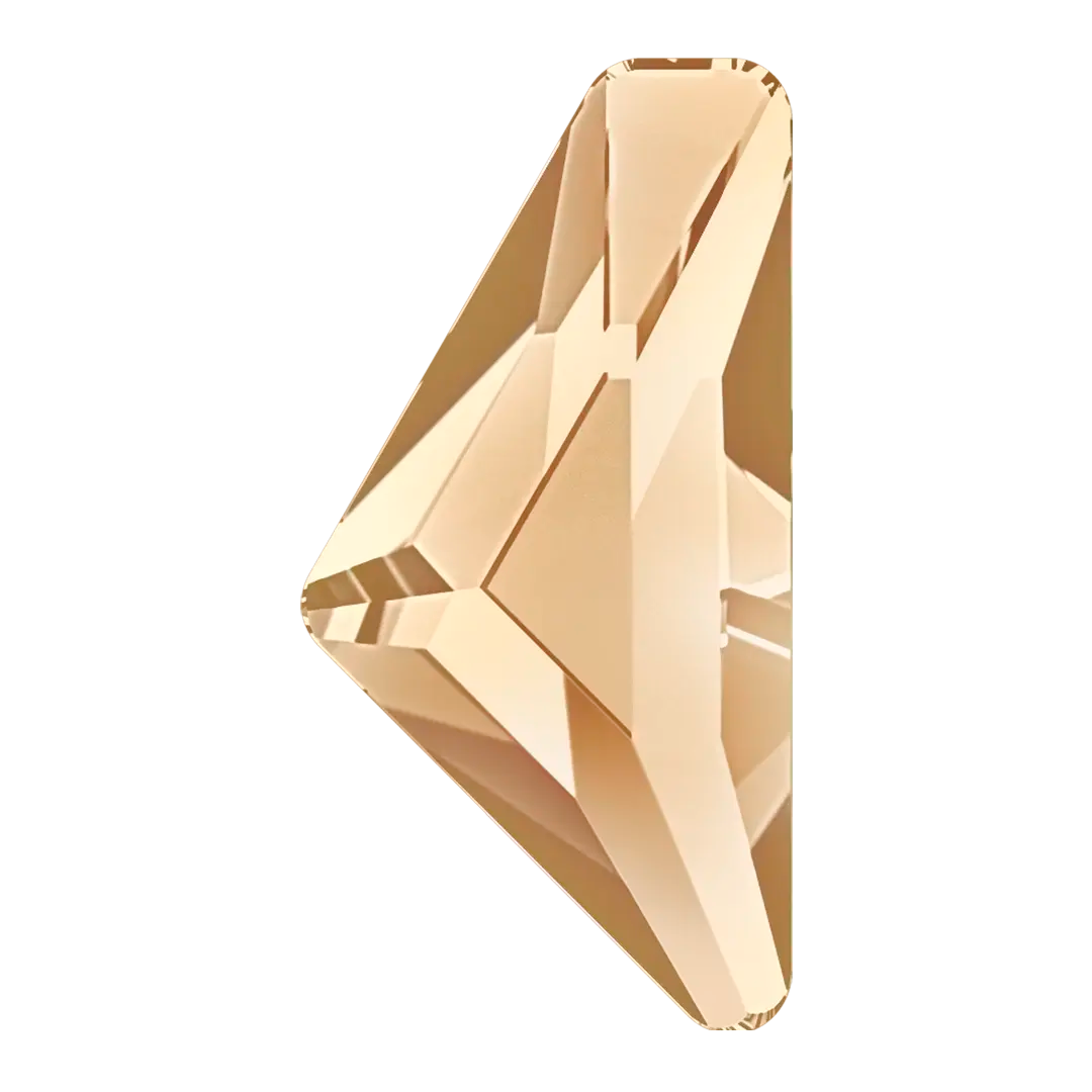 Serinity Hotfix Flat Back Crystals Triangle Isosceles (2738) Crystal Golden Shadow - Bluestreak Crystals