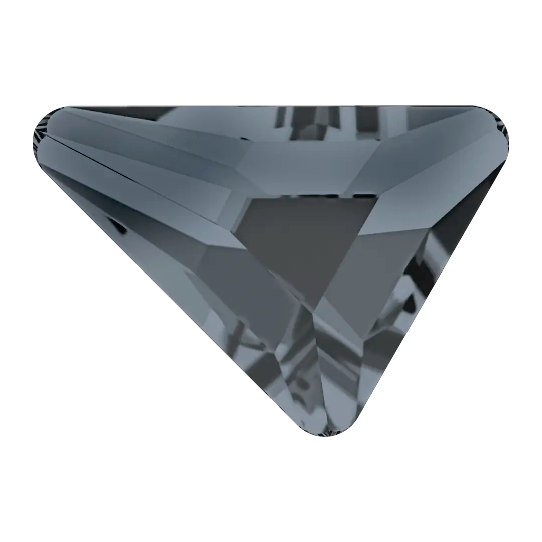 Serinity Hotfix Flat Back Crystals Triangle Scalene (2739) Crystal Silver Night - Bluestreak Crystals