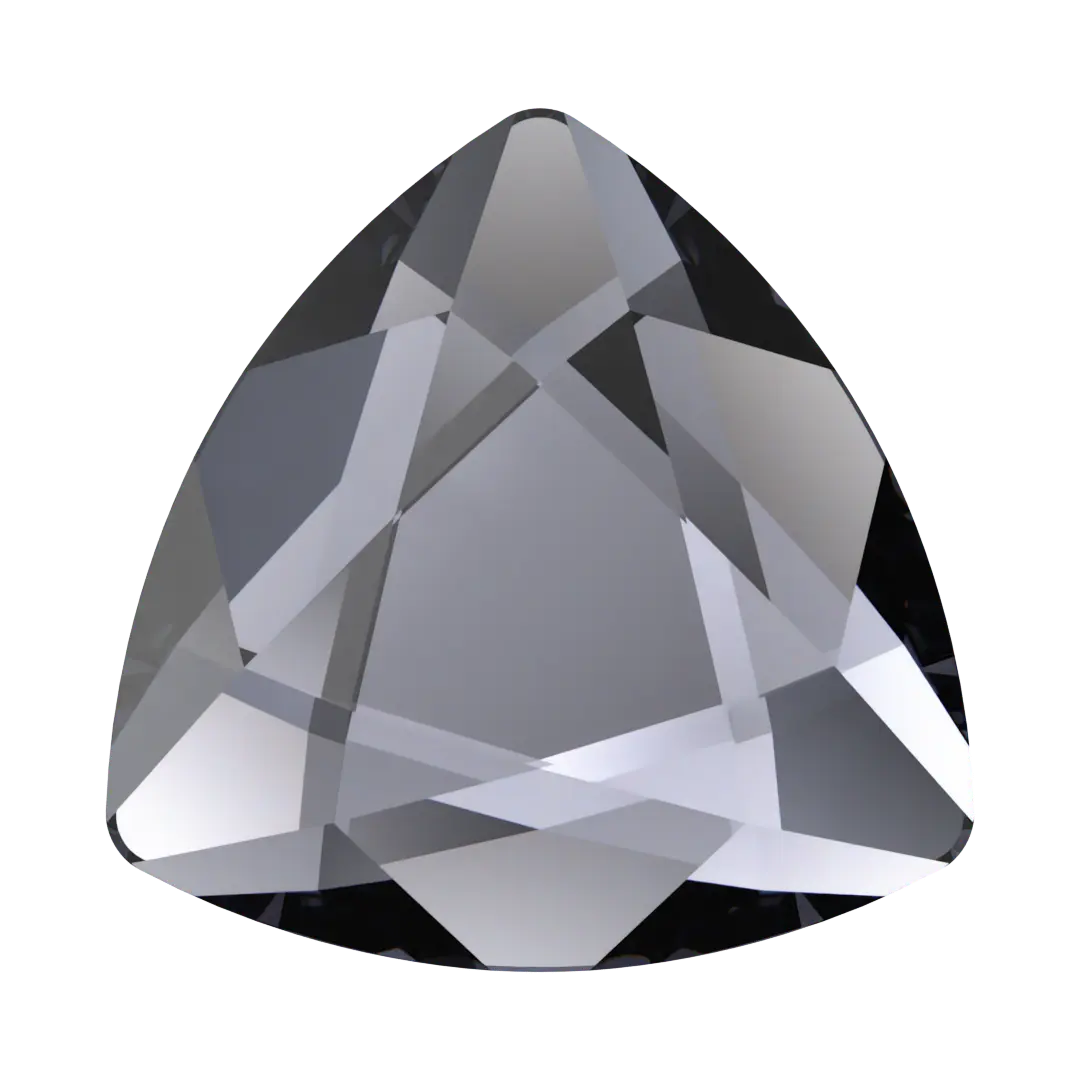 Serinity Hotfix Flat Back Crystals Trilliant (2472) Graphite - Bluestreak Crystals
