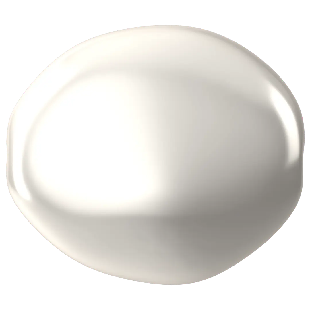 Swarovski Pearls Baroque Coin (5842) Crystal White - Bluestreak Crystals