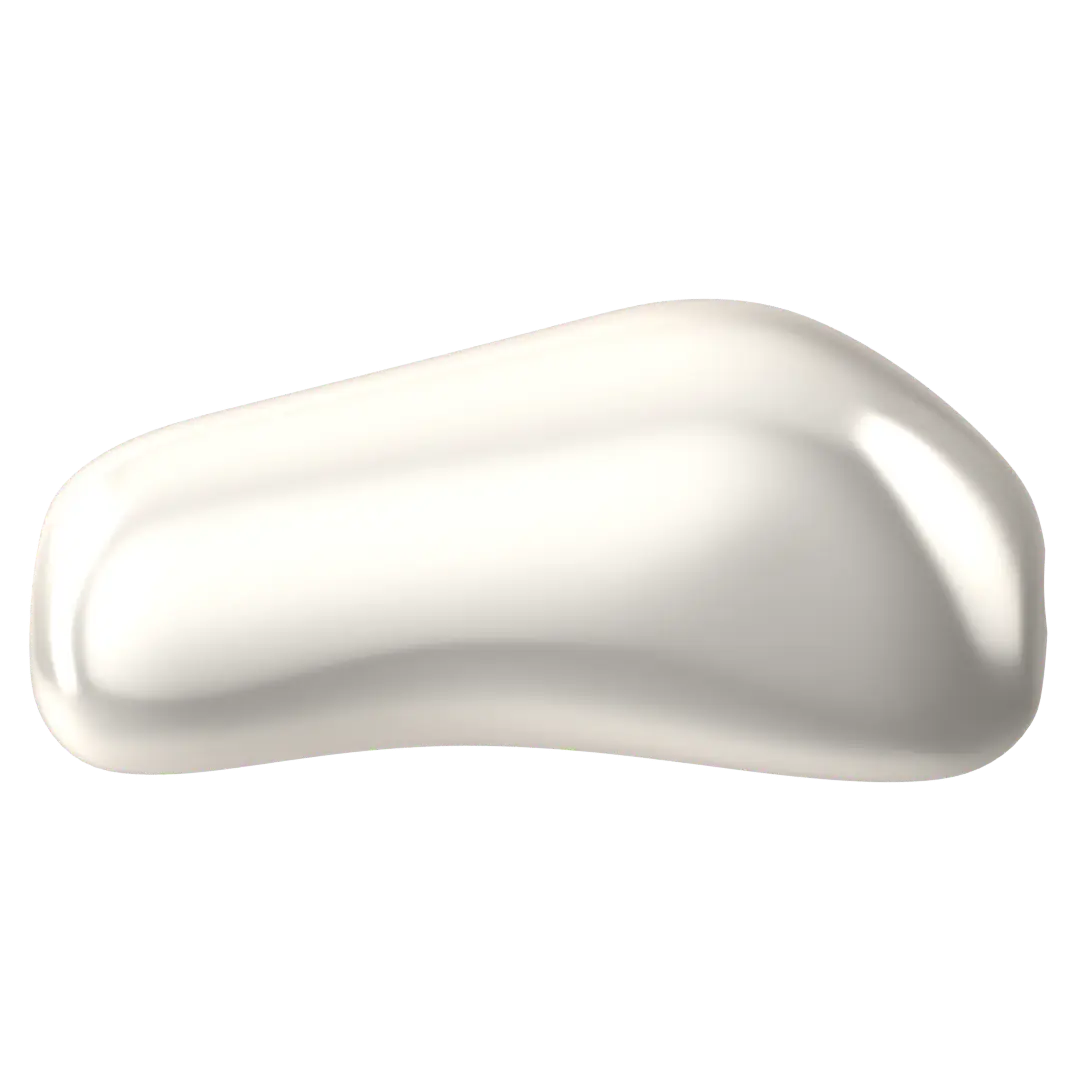 Swarovski Pearls Baroque Elongated (5844) Crystal White - Bluestreak Crystals