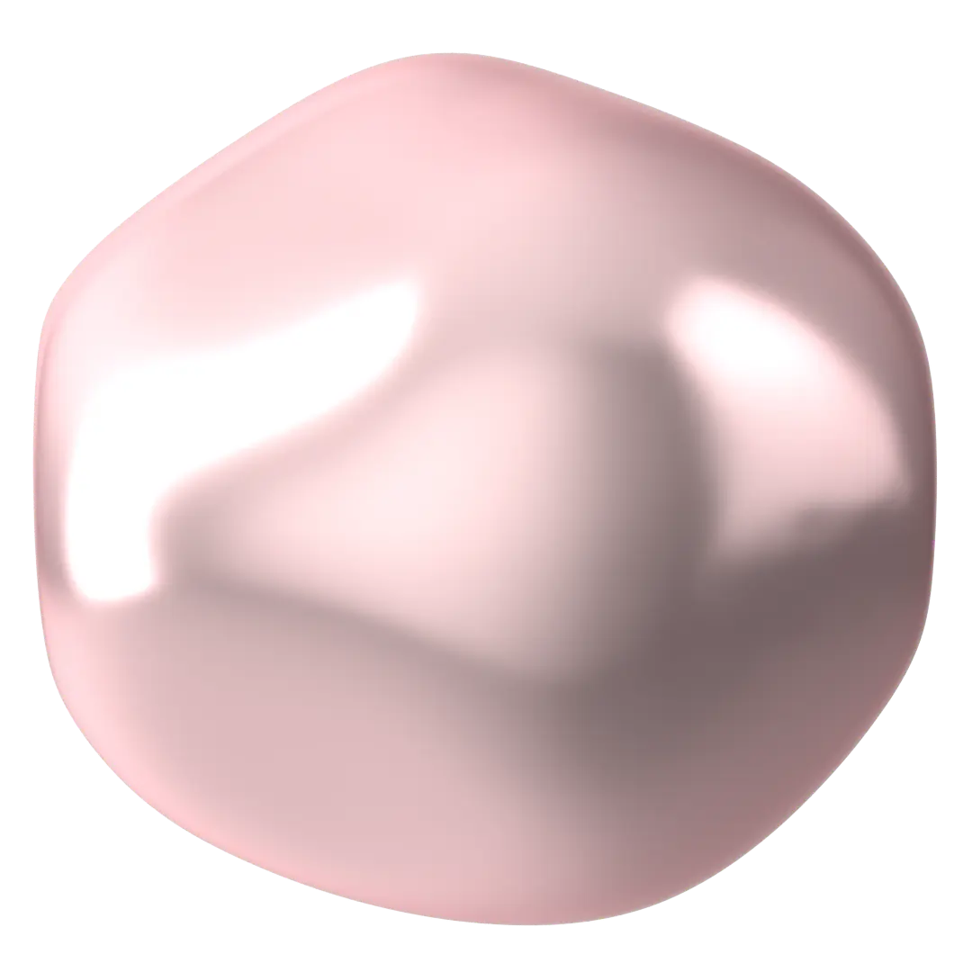 Swarovski Pearls Baroque Round (5841) Crystal Rosaline - Bluestreak Crystals