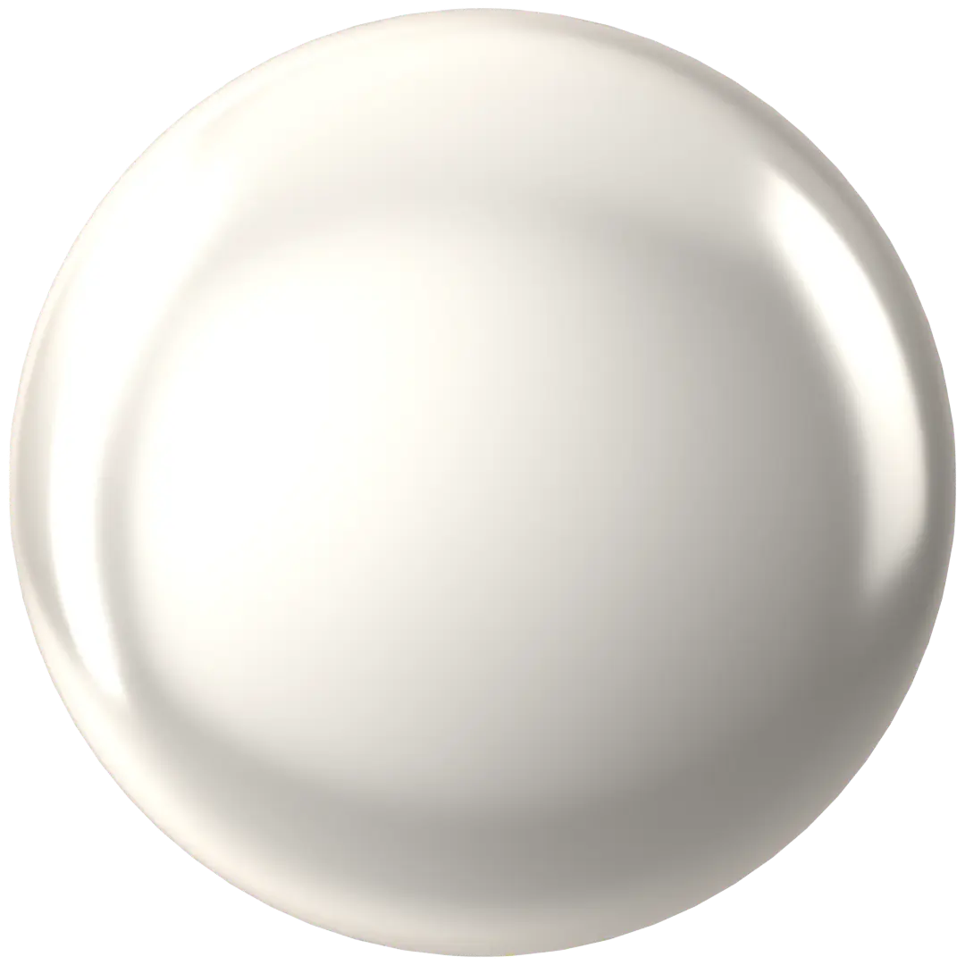 Serinity Pearls Coin (5860) Crystal White - Bluestreak Crystals