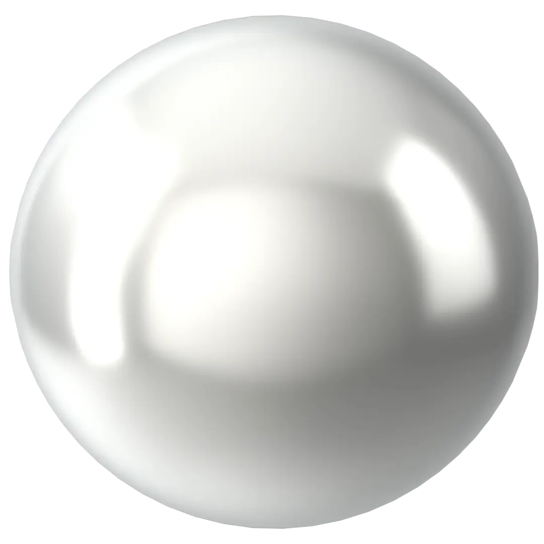 Swarovski Pearls Round Half Drilled (5818) Crystal Moonlight - Bluestreak Crystals