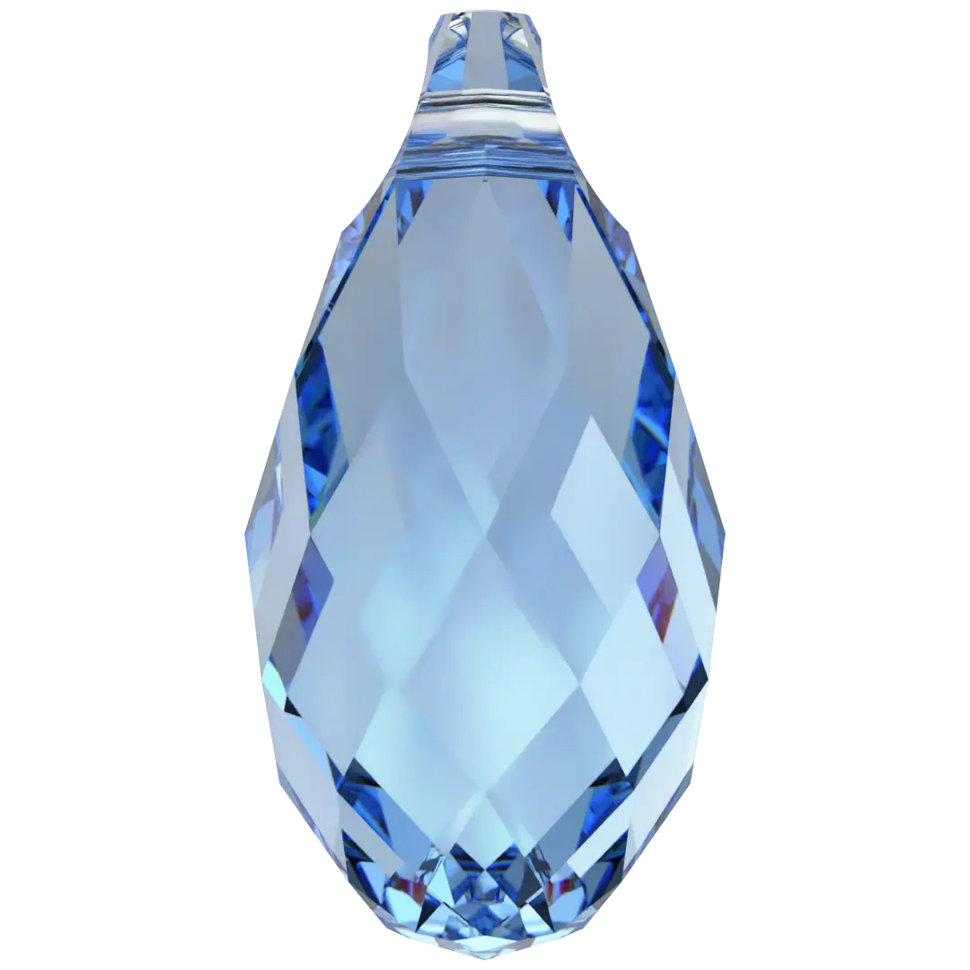 Serinity Pendants Briolette (6010) Cool Blue - Bluestreak Crystals