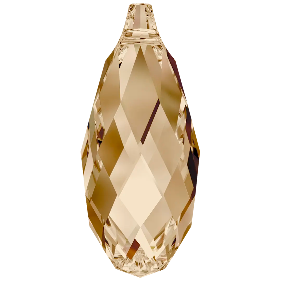 Serinity Pendants Briolette (6010) Crystal Golden Shadow - Bluestreak Crystals