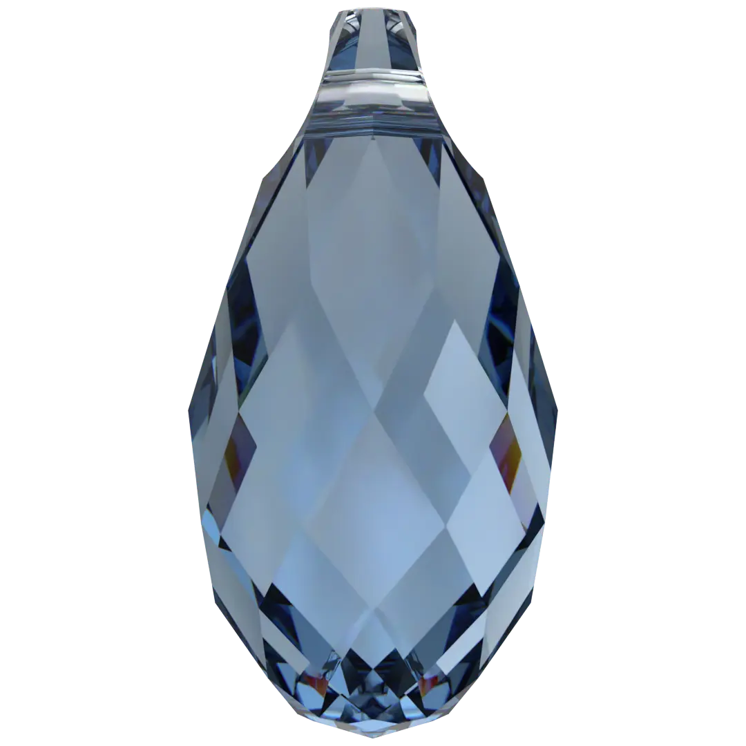 Serinity Pendants Briolette (6010) Denim Blue - Bluestreak Crystals