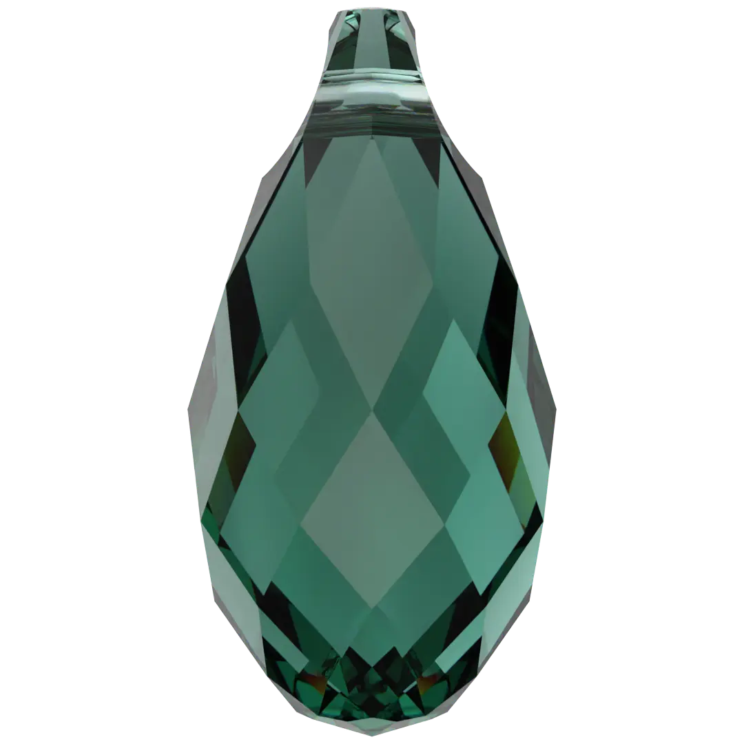 Serinity Pendants Briolette (6010) Emerald - Bluestreak Crystals