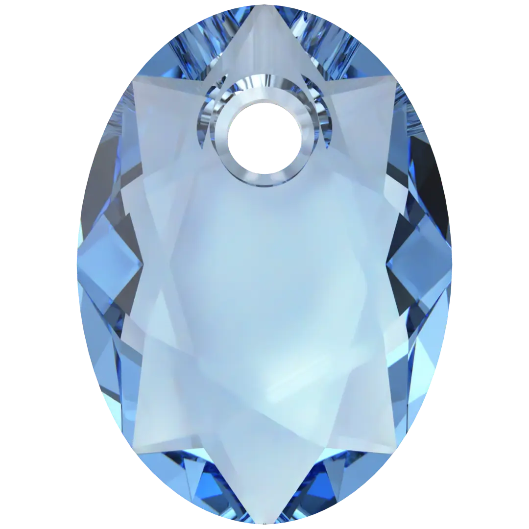 Serinity Pendants Elliptic Cut (6438) Cool Blue - Bluestreak Crystals