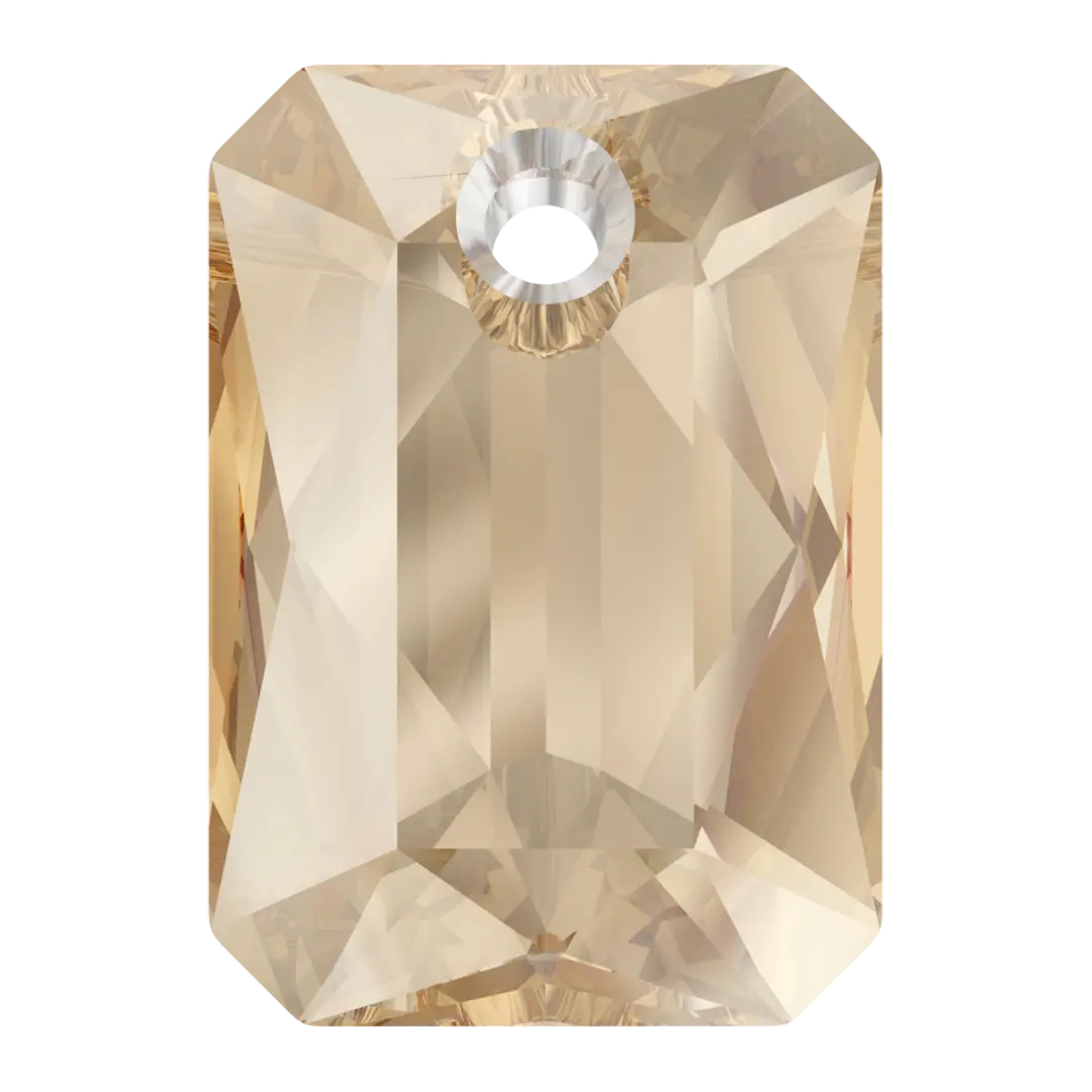Serinity Pendants Emerald Cut (6435) Crystal Golden Shadow - Bluestreak Crystals