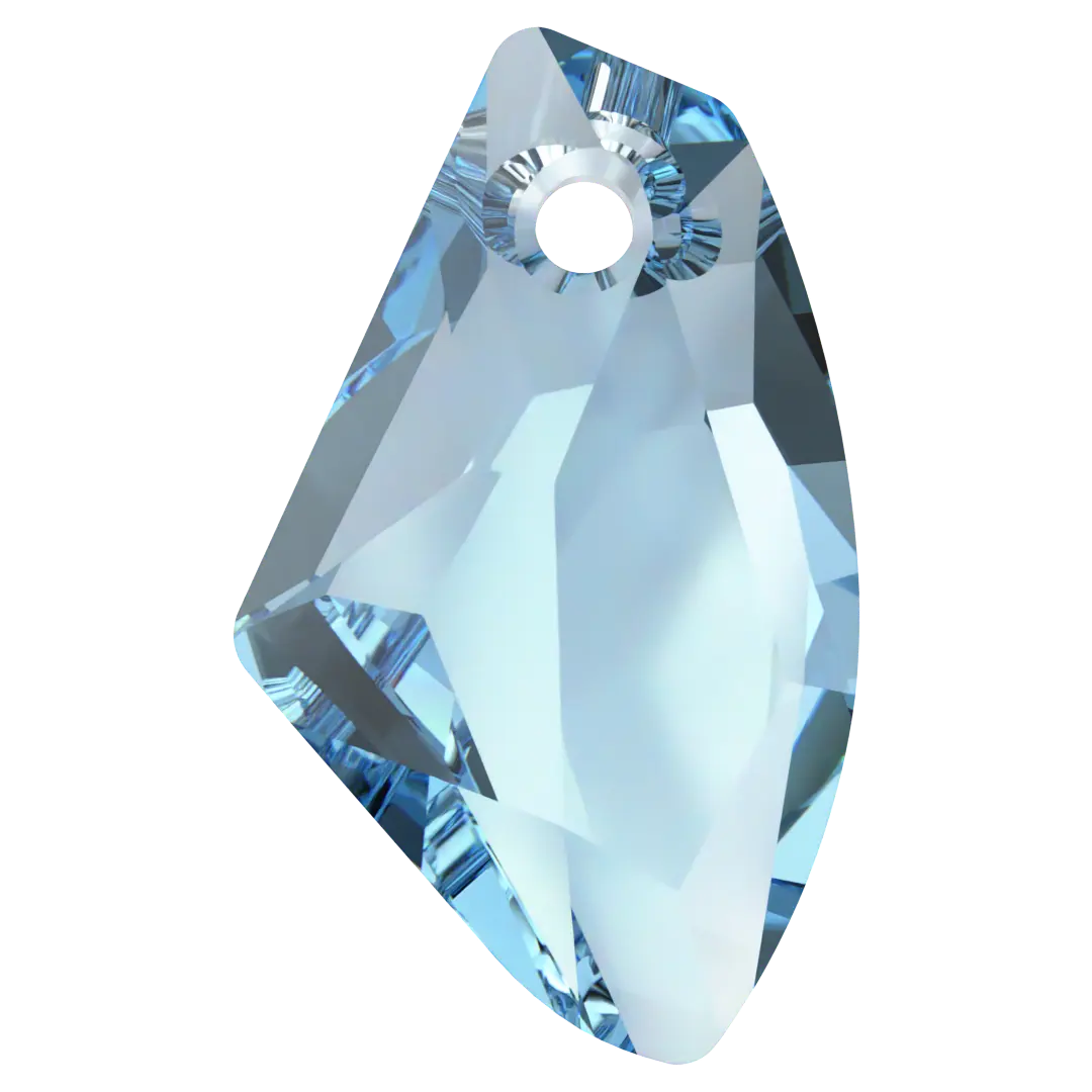 Serinity Pendants Galactic Vertical (6656) Aquamarine - Bluestreak Crystals
