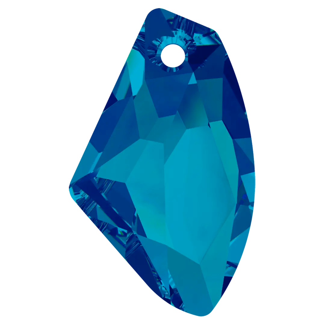 Serinity Pendants Galactic Vertical (6656) Crystal Bermuda Blue P - Bluestreak Crystals