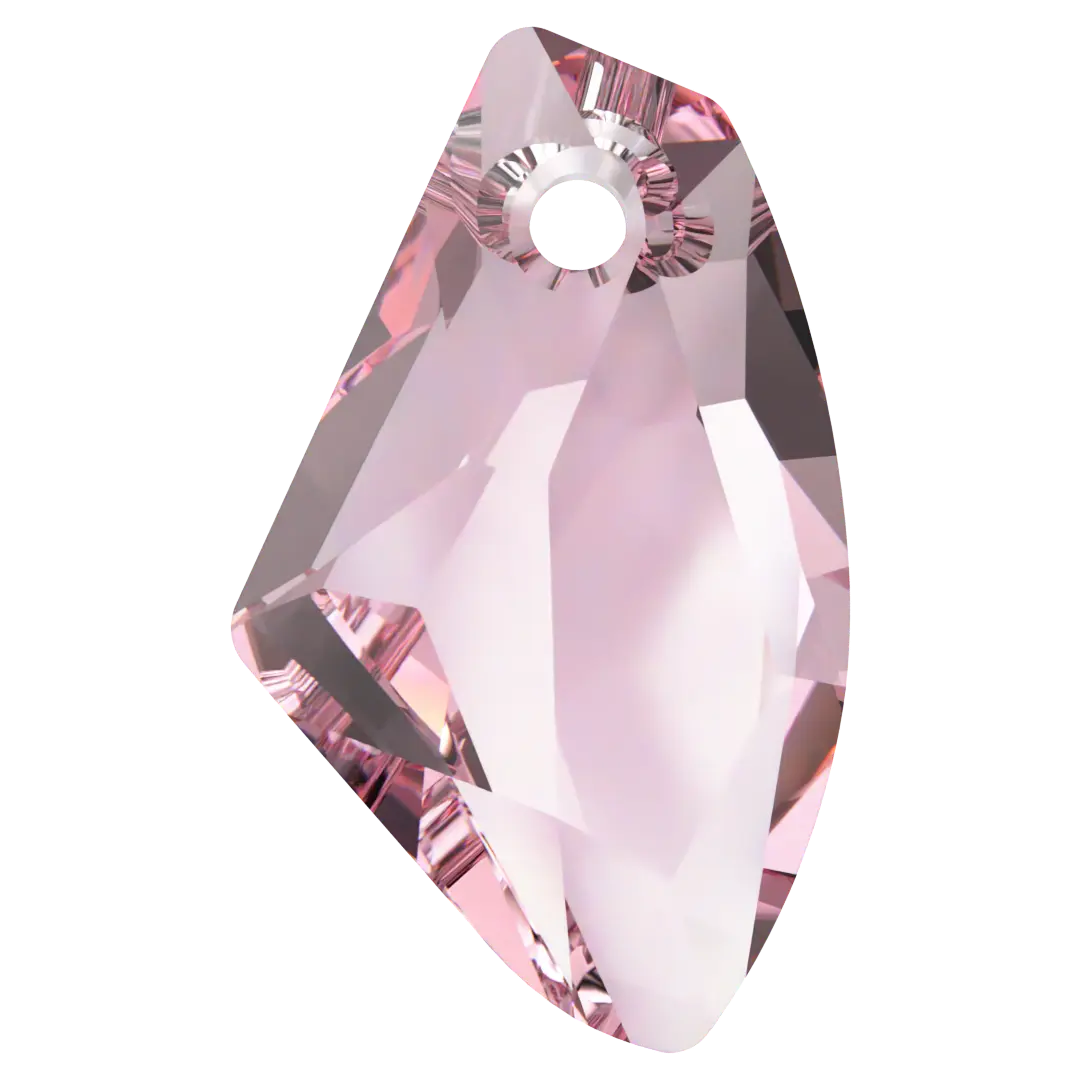 Serinity Pendants Galactic Vertical (6656) Light Rose - Bluestreak Crystals