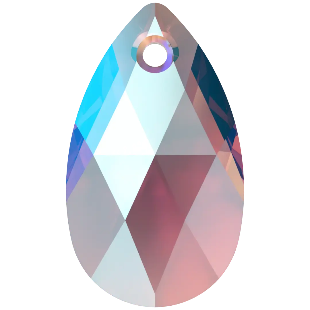 Swarovski Pendants Peardrop (6106) Amethyst Shimmer - Bluestreak Crystals