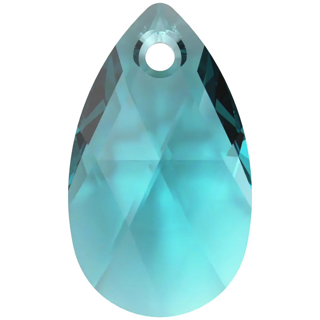 Serinity Pendants Peardrop (6106) Blue Zircon - Bluestreak Crystals