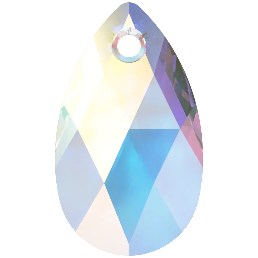 Swarovski Pendants Peardrop (6106) Crystal AB - Bluestreak Crystals