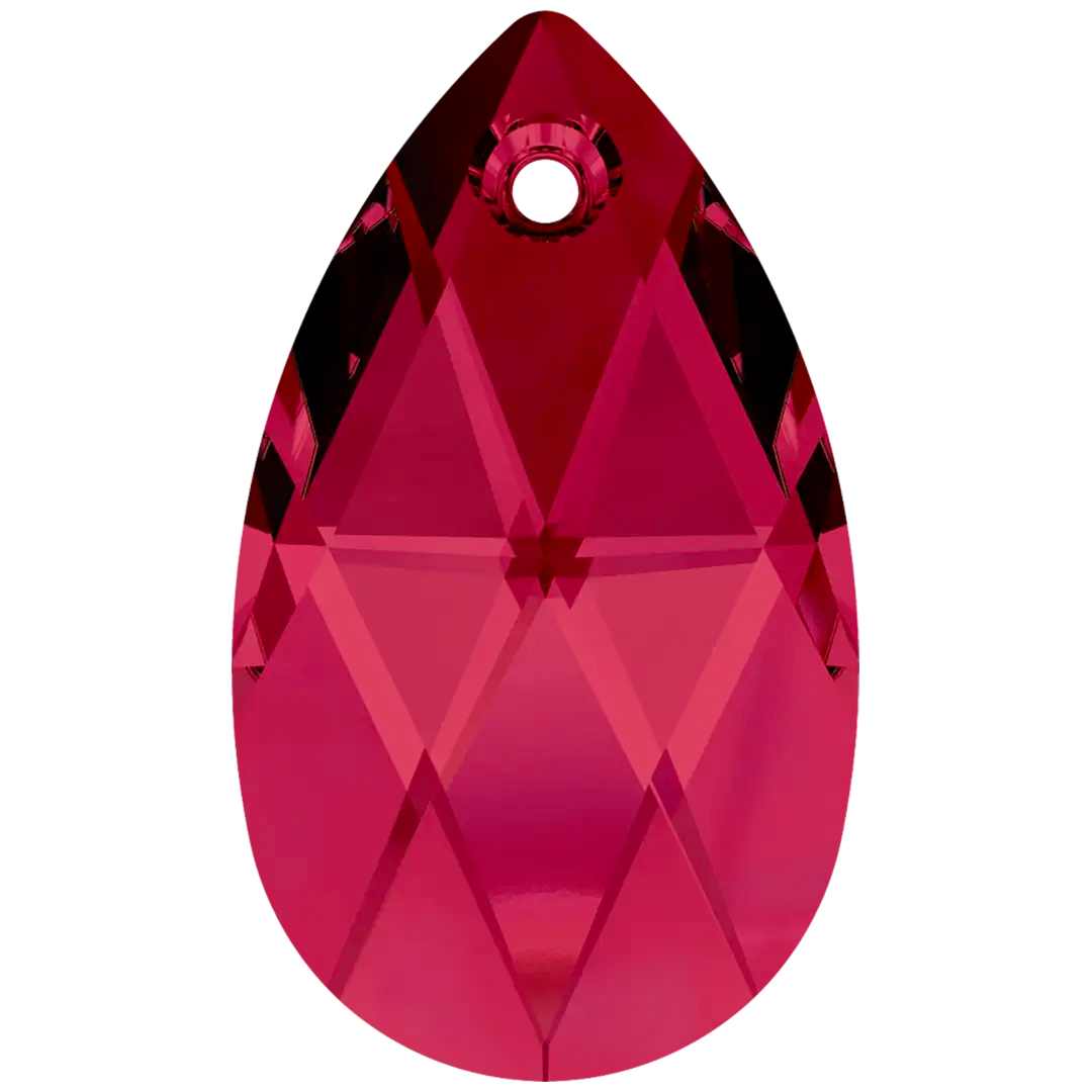 Serinity Pendants Peardrop (6106) Ruby - Bluestreak Crystals