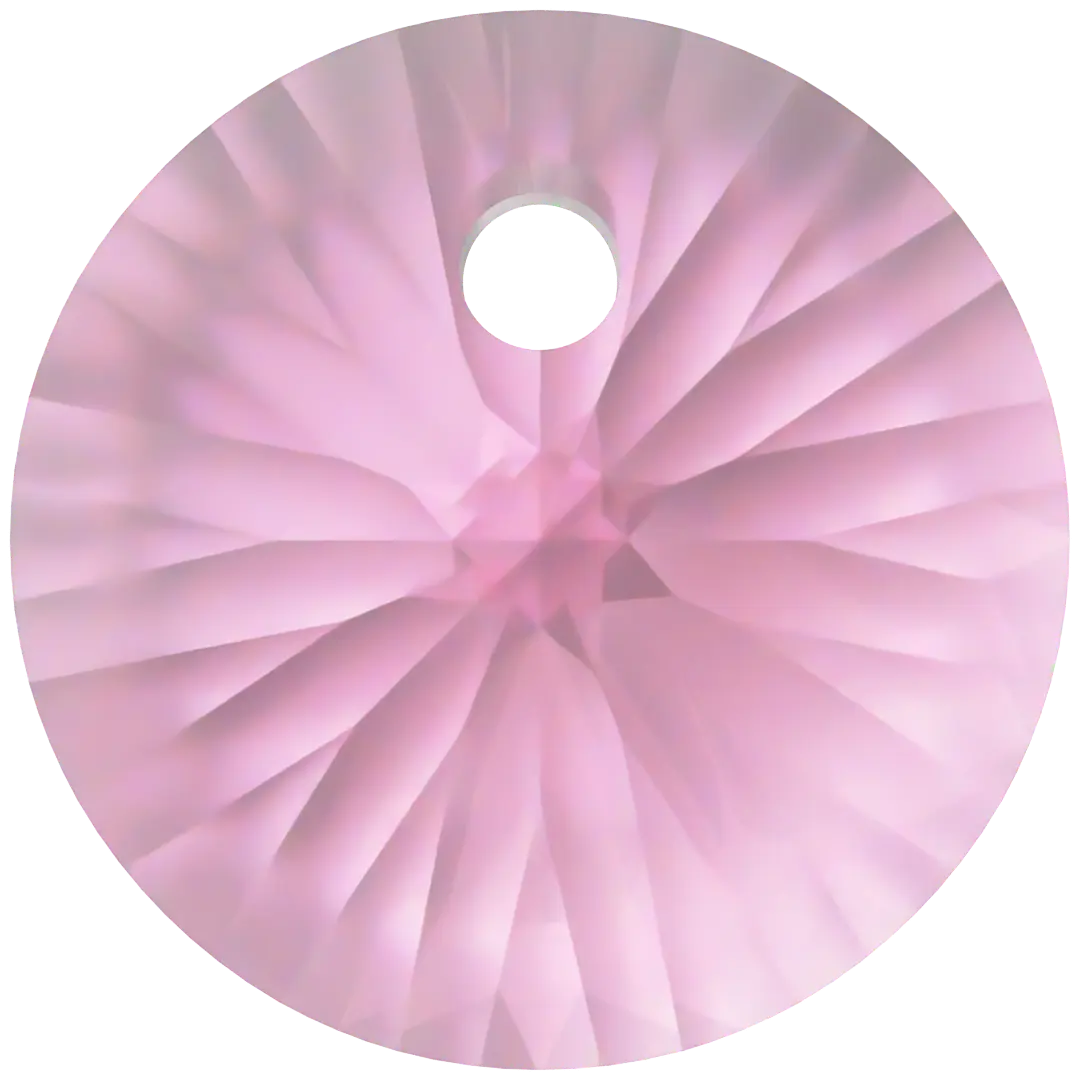Serinity Pendants Round Cut (6428) Rose - Bluestreak Crystals