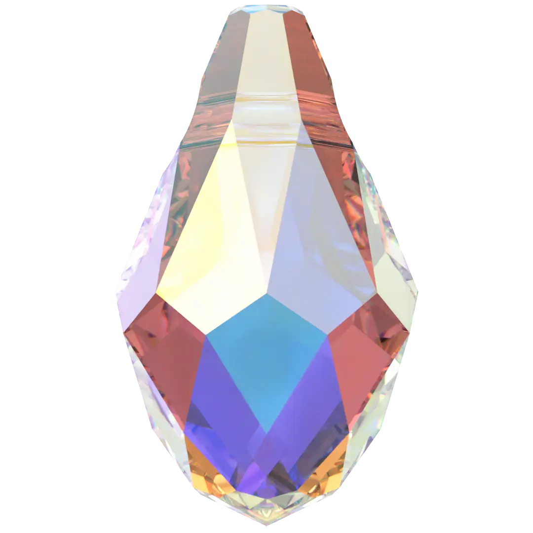 Swarovski Pendants Small Briolette (6007) Crystal AB - Bluestreak Crystals